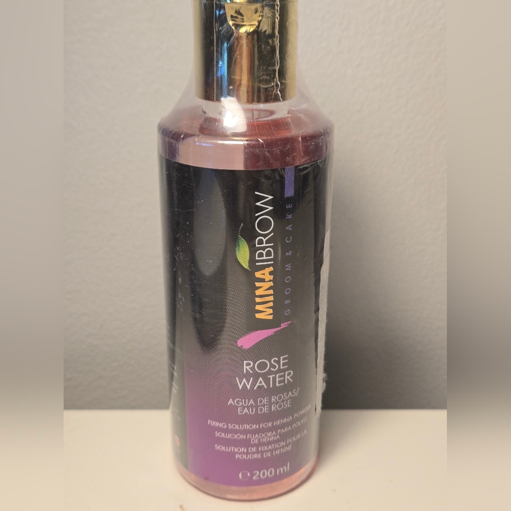 NEW MINA IBROW Rose Water Setting Spray fir Henna Powder